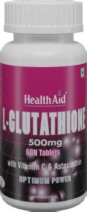 HealthAid L-Glutathione 500mg with Vitamin C & Astaxanthin Price in ...