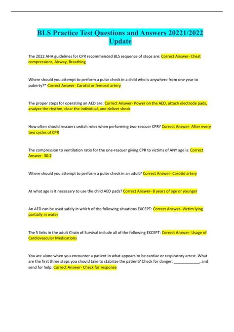 BLS Practice Questions 的图像结果