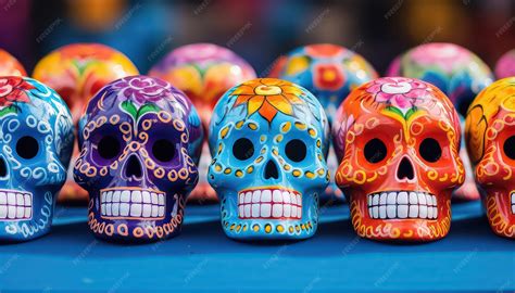 Premium Photo | National skulls during the Day of the Dead in Mexico