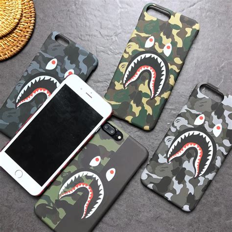 Fashion Luxury Bape Shark Phone Case For Iphone 6 7s 8plus,For Iphone X ...