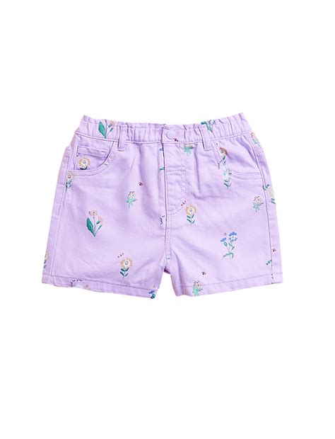Buy Denim Floral Shorts (2-7 Yrs) at Marks & Spencer