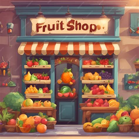 Fruit Shop Pizza Shop Sweet Shop Cartoon 的图像结果