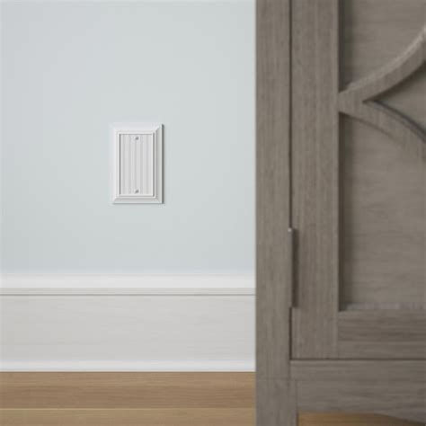 allen + roth Beadboard 1-Gang Midsize Pure White Natural Fiber Indoor ...