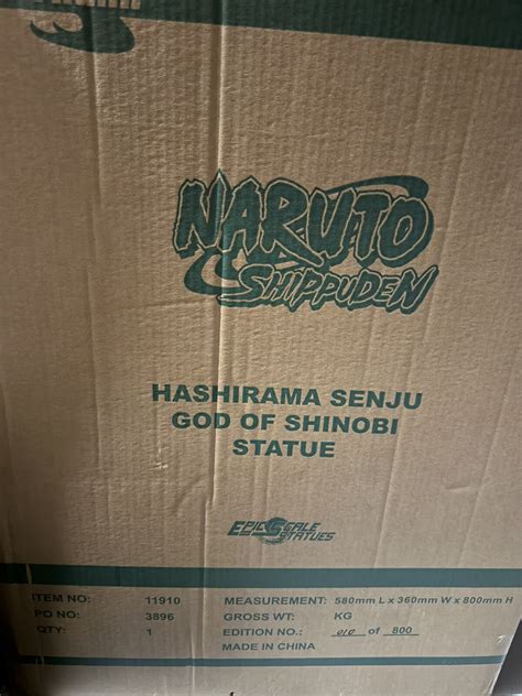 Naruto God of Shinobi Hashirama Senju Epic Scale Limited Edition 1:6 ...