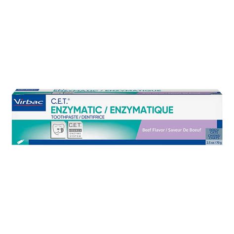 CET Virbac Plaque Tartar Control Enzymatic Dog and Cat Toothpaste, 2.5 ...
