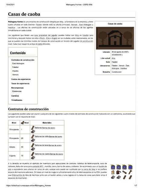 Mahogany Homes - OSRS Wiki | PDF