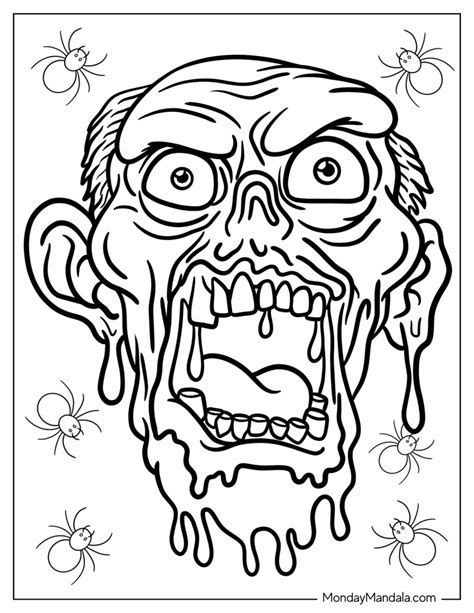 Printable Zombie Coloring Pages