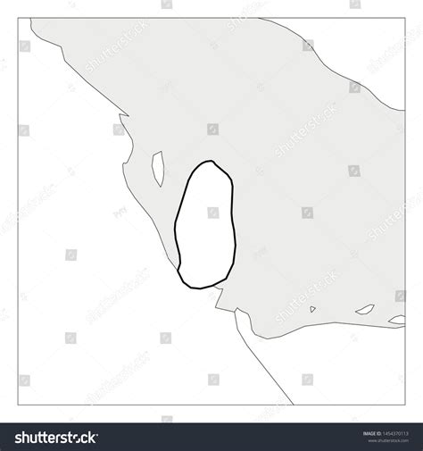 Map Qatar Black Thick Outline Highlighted: เวกเตอร์สต็อก (ปลอดค่าลิขสิทธิ์) 1454370113 ...