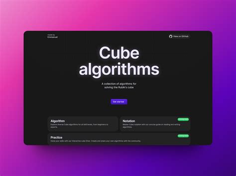 Algorithms Cube 的图像结果
