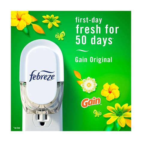 Buy Febreze PLUG Air Freshener Refill, Gain Original Scent, 2 ct from ...