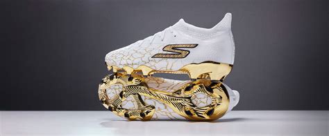 Skechers SKX 01 Elite Soft Ground - White/Gold - Adult Boots | Pro ...