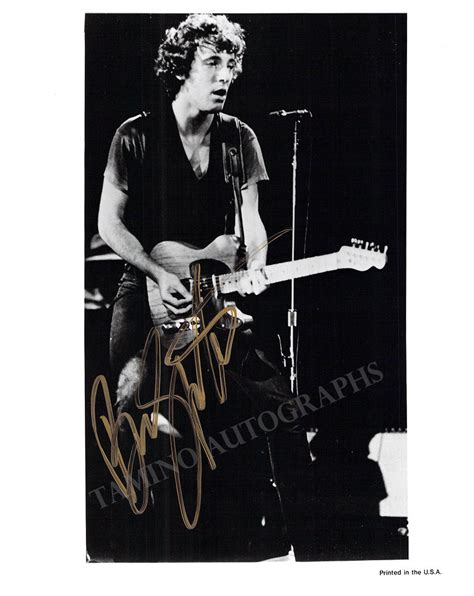 Image result for Bruce Springsteen Autograph
