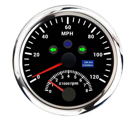 120km/h 200km/h 85mm GPS Speedometer Speed Gauge Digital Odometer ATV UTV Marine Boat Meter 12V ...