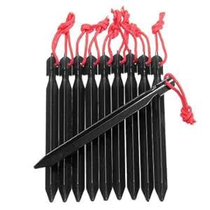 Atoz prime 10Pcs Aluminum Alloy Camping Trip Tent Peg Ground Nail ...
