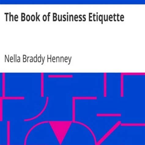 The Book Of Business Etiquette - Prescient Strategist