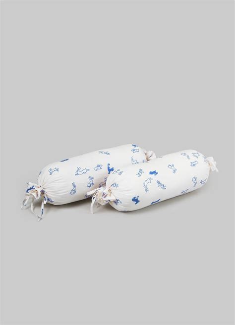 Viya Cotton Fabric Elephant & Hare Baby Bolsters