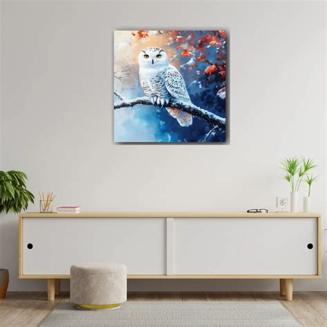 Owl Canvas Painting for Living Room as Per Vastu Direction Perfect for ...