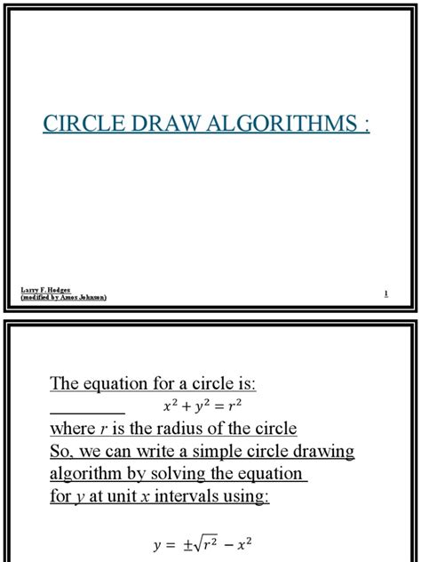 Image result for Circle Algorithm Explanation