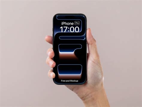 Free Hand Holding iPhone 17 Pro Mockup PSD - Good Mockups