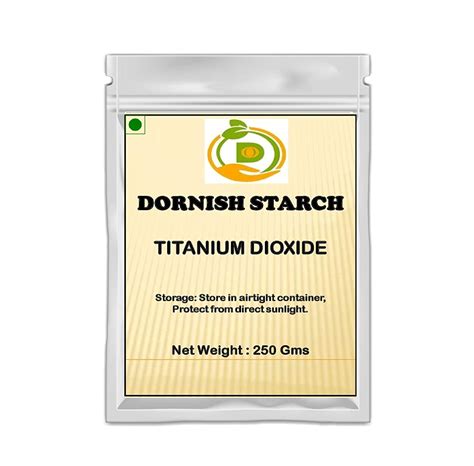 DORNISH STARCH Titanium Dioxide 250 Gms/For Soap, Shampoo, Cosmetics ...