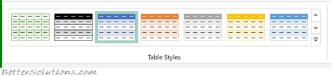 Image result for Table Design Excel Aesthetic