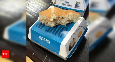 Bone in fish burger - Times of India