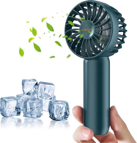 Amazon.com: VEMONT Handheld Fan, Mini Portable Hand Fan with 2500mAh ...