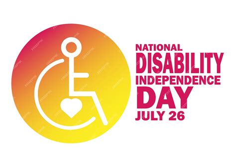 Premium Vector | National Disability Independence Day