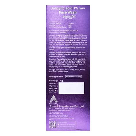 Buy Acnewin Plus 1% Face Wash online | Uses, Side Effects, Price and ...