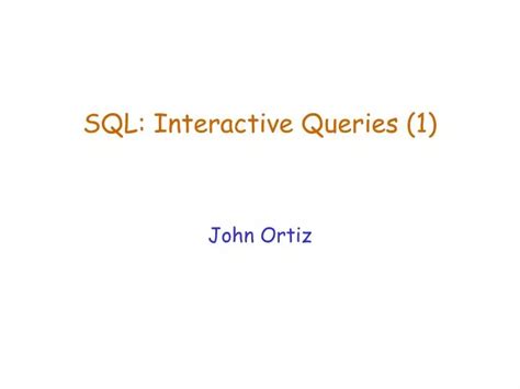 Image result for Interactive SQL