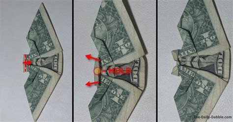 Dollar Bill Origami Bat Tutorial 的图像结果