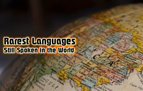 Image result for Rarest Language