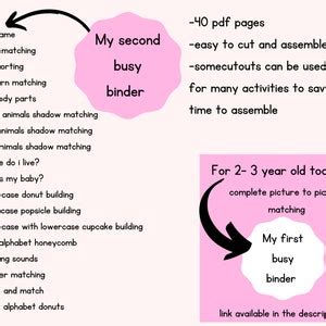 Buy Toddler Busy Book,preschool Curriculum, Editable Cover Page ...