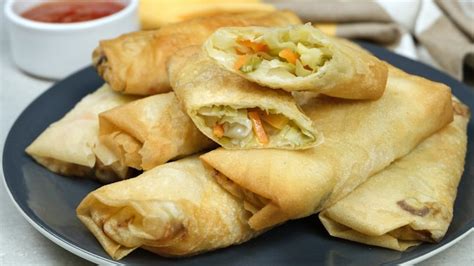 Image result for Pan Fried Spring Rolls