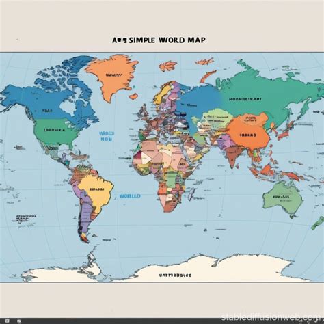 Simple Map of the World 的图像结果
