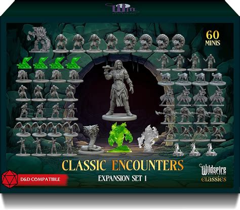 Classic Encounters - Expansion Set I - 60 Iconic DND Miniatures Bulk ...