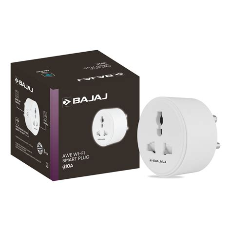 AWE WI-FI SMART PLUG 10A – Bajaj Electricals India