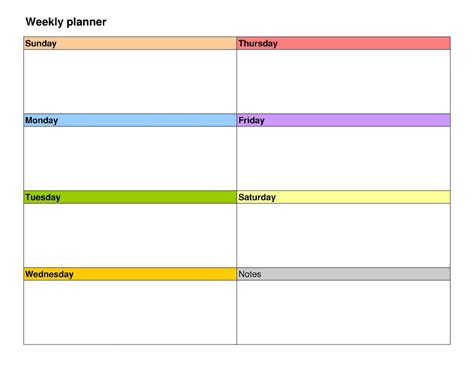 Weekly Planner Example 的图像结果