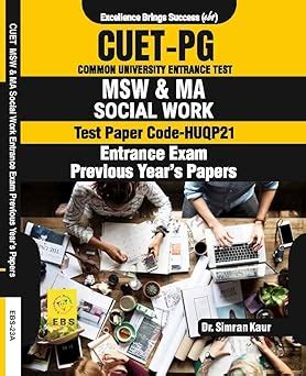 Buy CUET PG MSW/MA Social Work Entrance Exam ( Test Paper Code - HUQP21 ...