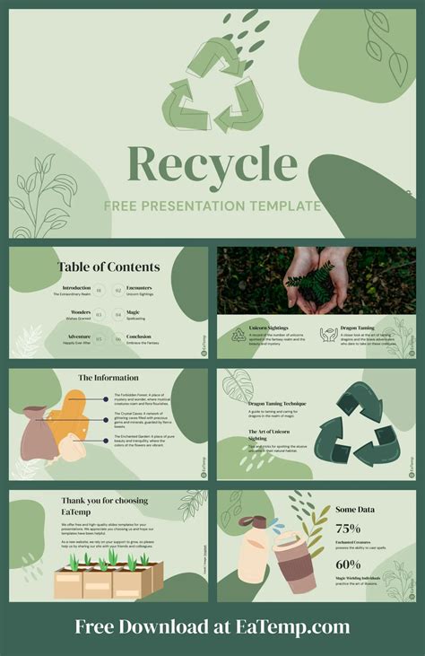 Recycle PowerPoint Template 的图像结果