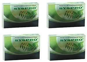 Buy SYSPRO Neem Tulsi Handmade Soap for Pimple Removal, Acne, Glowing ...