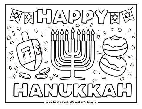 Coloring Sheets For Hanukkah