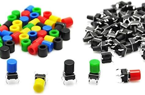 Gikfun 50Pcs 6x6x9mm Tact Tactile Push Button Momentary Micro Switch ...