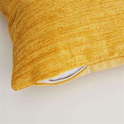 Buy Brilliance Yellow Jacquard Cushion Cover - 40x40cm from Home Centre ...