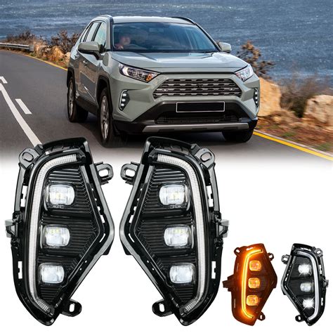 Buy LANDSIN LED Daytime Running Lights Fit for Toyota RAV4 2019 2020 ...
