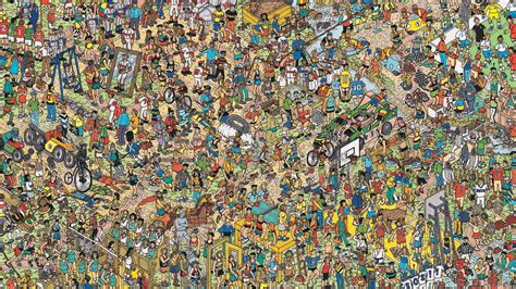 HD wallpaper: finding Waldo game illustration, puzzles, Where's Wally ...