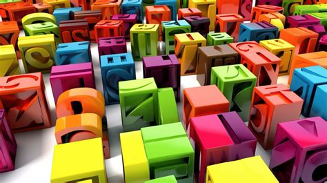 Image result for Colored Block Letters