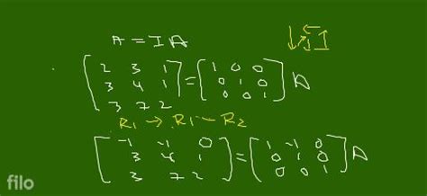 Image result for Elementary Row Transformation of Matrix