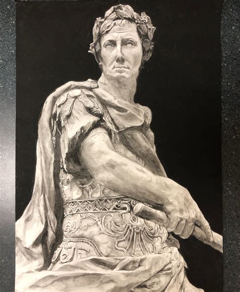 Julius Caesar Statue Drawing