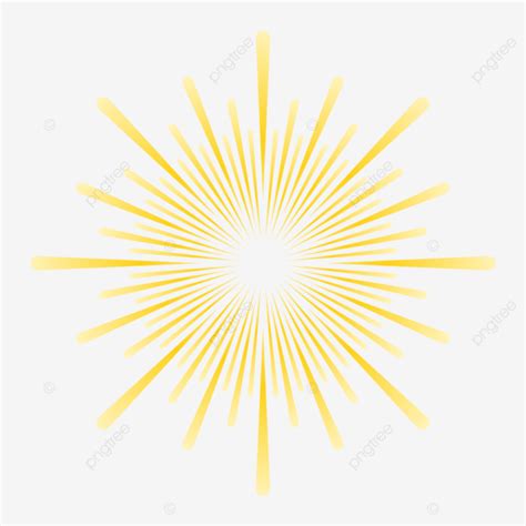 Yellow Sunburst Vector Illustration, Sunburst, Sun, Bright PNG and ...